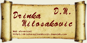 Drinka Milošaković vizit kartica